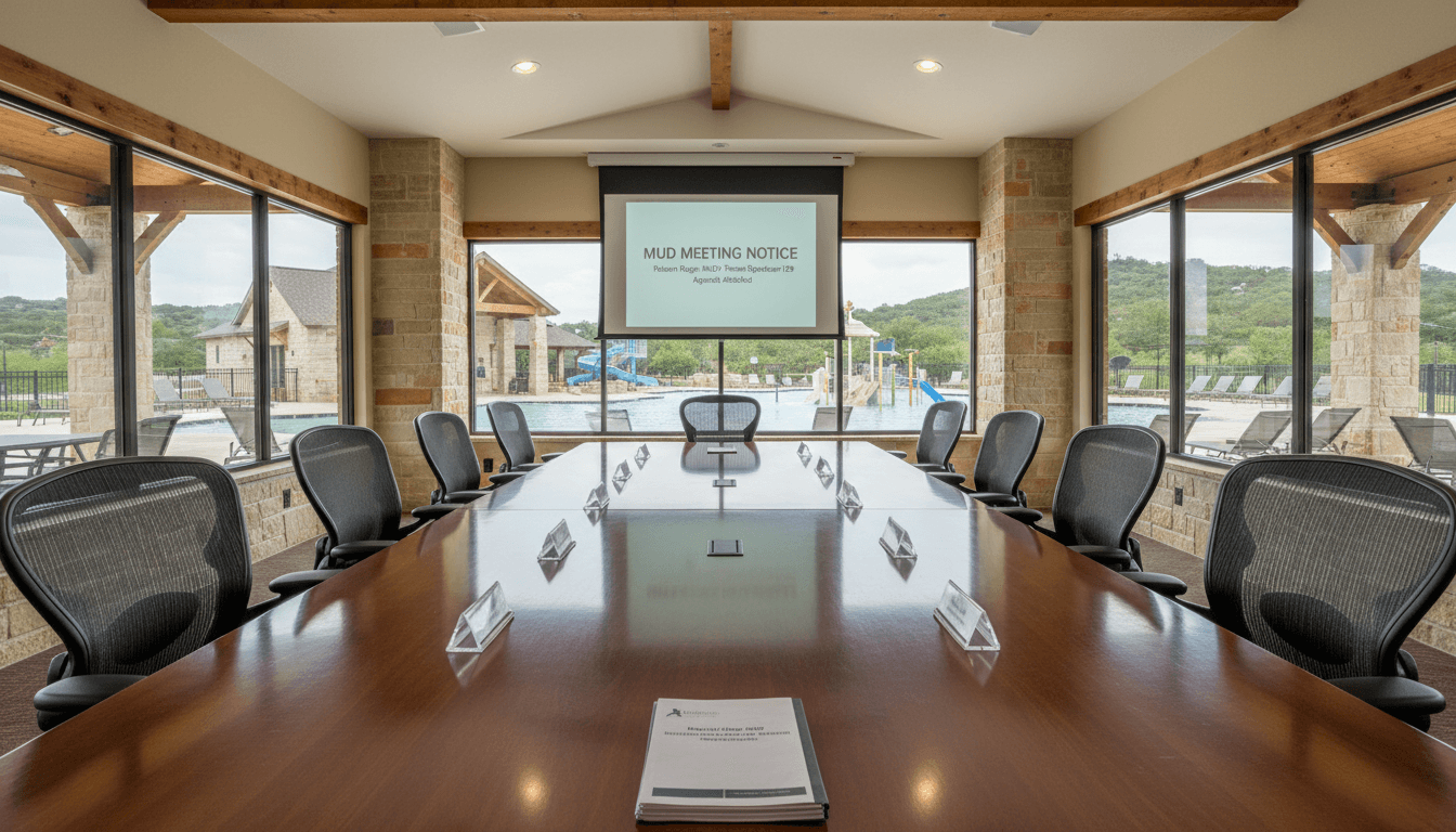 MUD Meeting Notice